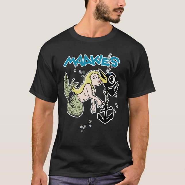 Drinky Crow Mermaid T-shirt (Front)