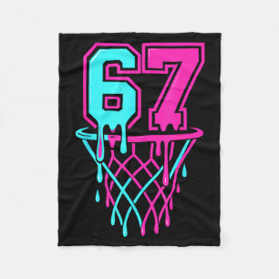 Drip 67 Basketball Six Seven Meme Game Day 6 7 Tee Fleece Blanket
