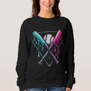 Drip Baseball Bat Magic – Neon Splash Home Plate Sweatshirt