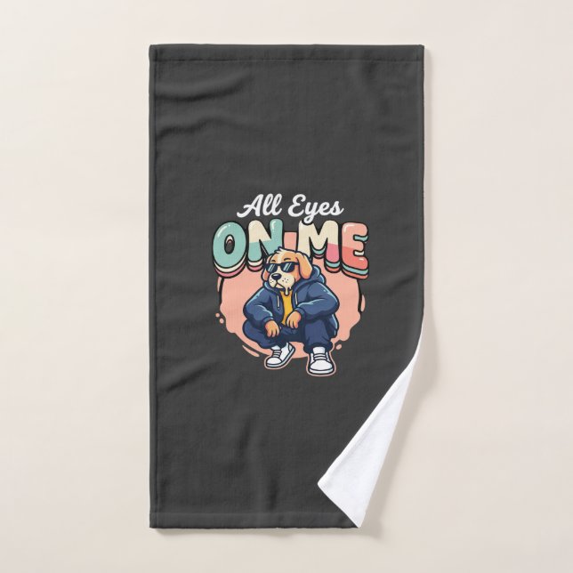 Drip Dog All Eyes On Me Hand Towel (Hand Towel)