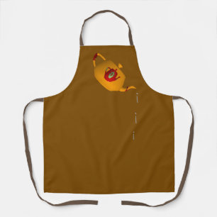 Drip Drip Double Teapot Brown Apron