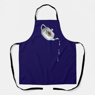 Drip Drip Teapot Dk Blue Apron