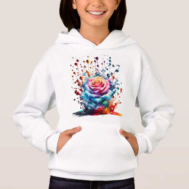 DRIP DROP ICE ROSE STYLED BY TRREAL HOODIE (Front)