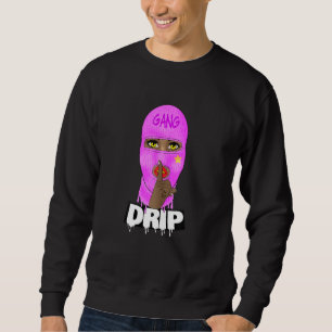 Drip Gang Trendy Urban Rap Hip Hop Girl Women Sweatshirt