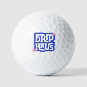 Drip Haus – Retro Playful Logo Golf Balls