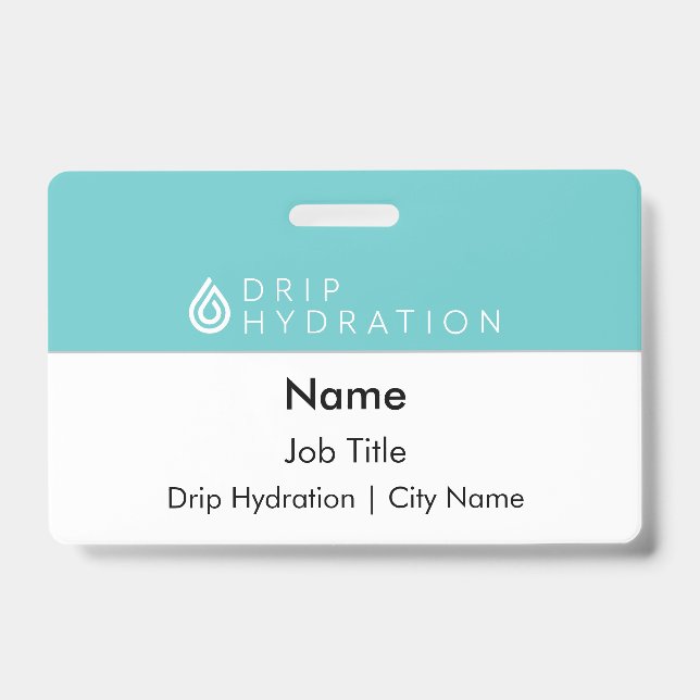 Drip Hydration ID Badge (Front)