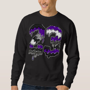 Drip Number 23 Dark Iris 3s Matching Sweatshirt