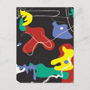 Drip Painting Postcard
