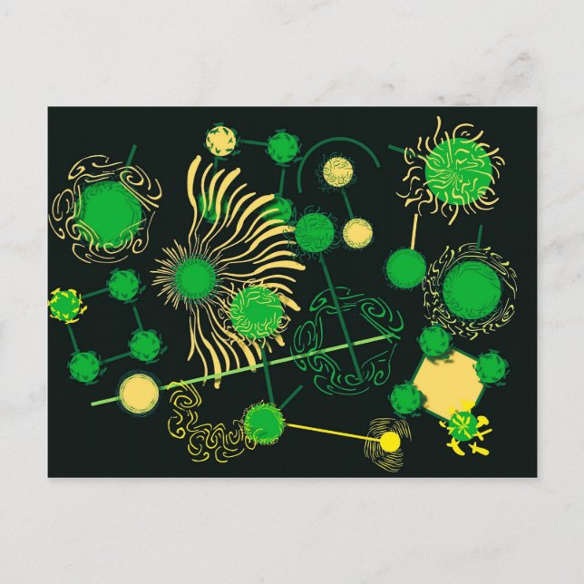 Drip Painting Postcard (Front)