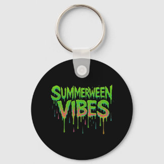Drip Summerween Vibes Spooky Fun Classic Key Ring