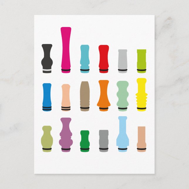 Drip Tip Styles Postcard (Front)