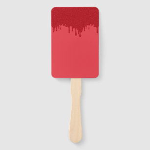 Drip Tomato Red Custom Fans – Set of 10