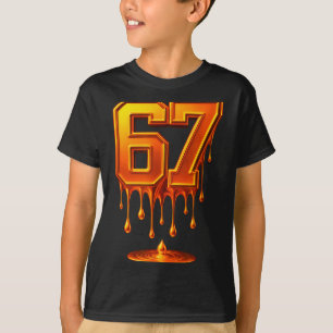 Dripng Gold 67 Meme Respect The Drip 67 Golden Aur T-Shirt