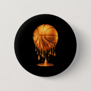 Dripng Gold Basketball Ball Hoop Net Slam Dunk Mvp 6 Cm Round Badge