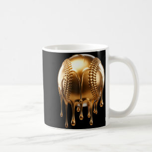 Dripng Gold Drip Baseball Game Day Player Coach Ba Coffee Mug