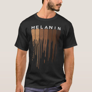 Drippin Melanin Black pride Black History Funny Gi T-Shirt