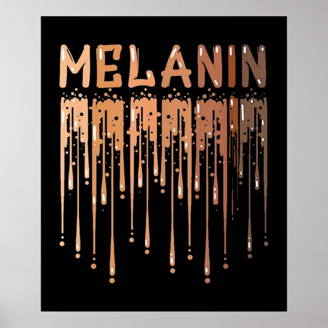 Drippin Melanin Poster (Front)