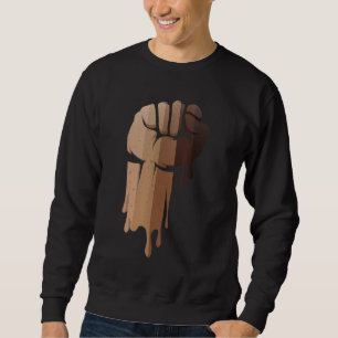 Drippin Melanin Women Men Africa Black History Mon Sweatshirt