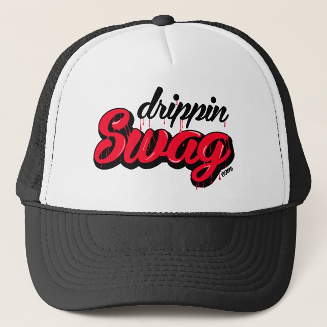 Drippin Swag (red) Trucker Hat (Front)