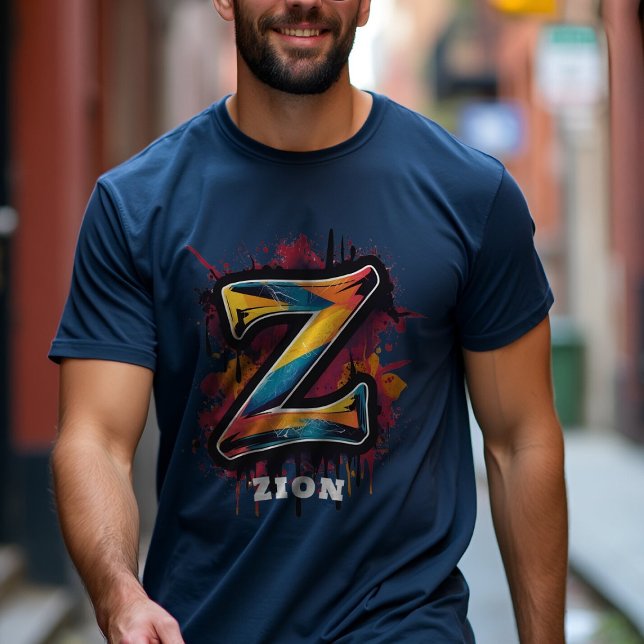 Drippin' "Z"est: Customisable Urban Streetwear T-Shirt (Creator Uploaded)