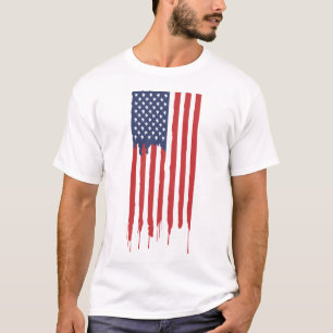 Dripping American Flag T-Shirt