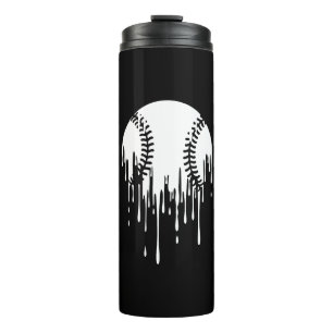Dripping Baseball Design for Bold Sports Fans Thermal Tumbler