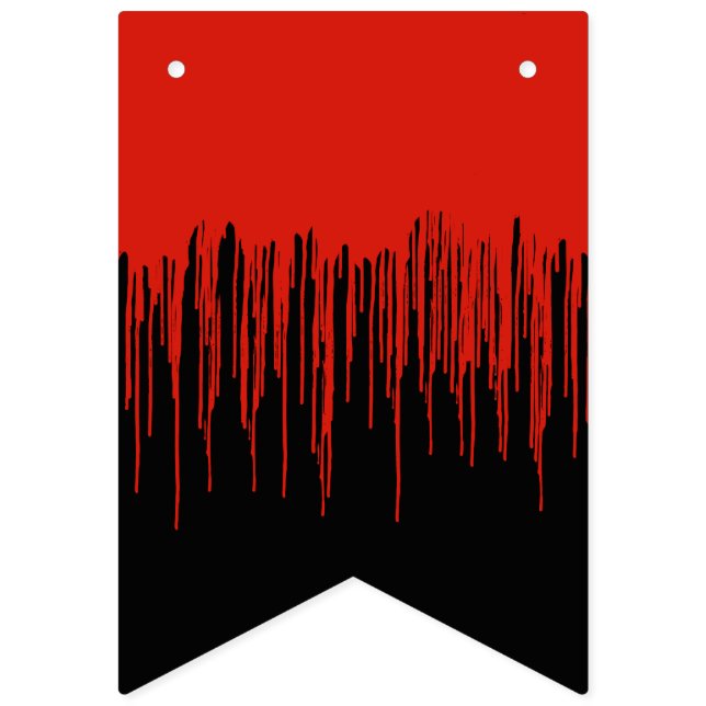 Dripping Blood Creepy Halloween Bunting (First Flag)