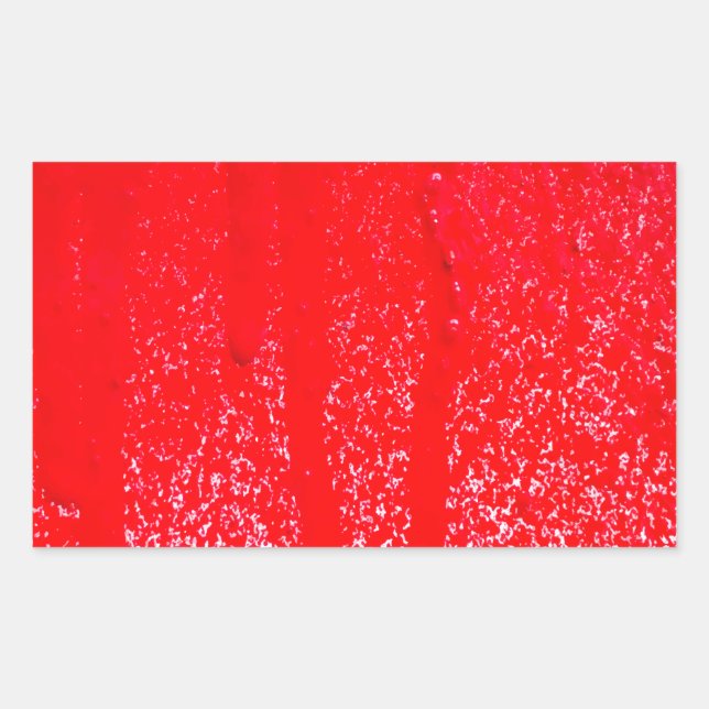 dripping blood rectangular sticker (Front)
