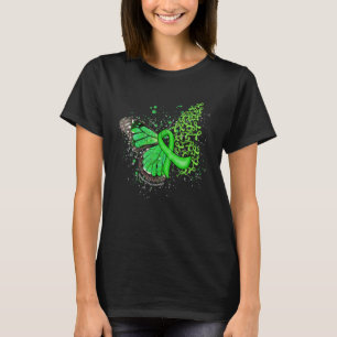 Dripping Butterfly Green Ribbon Cerebral Palsy Awa T-Shirt