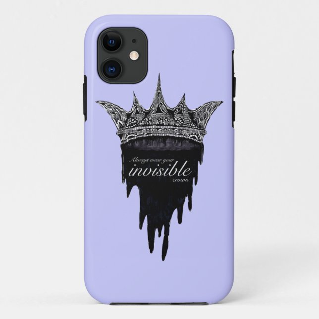 Dripping Crown with Text - v2 Case-Mate iPhone Case (Back)