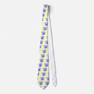 Dripping Daffodil Blue Floral Tie