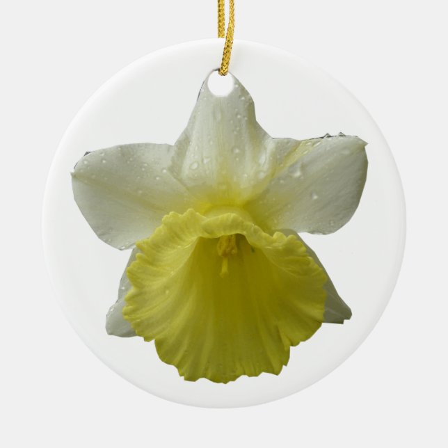 Dripping Daffodil Flower Ornament (Front)