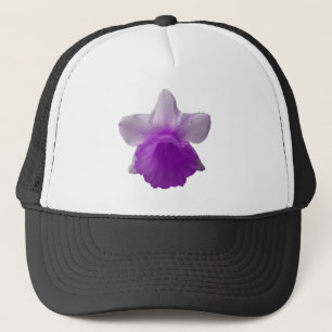 Dripping Daffodil Purple Floral Hat
