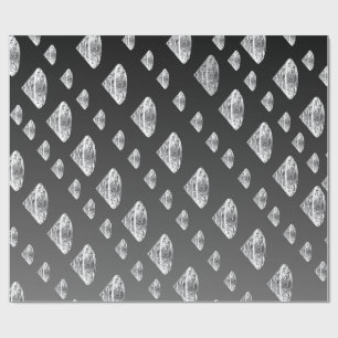 Dripping diamonds Luxurious Weddings Wrapping Paper