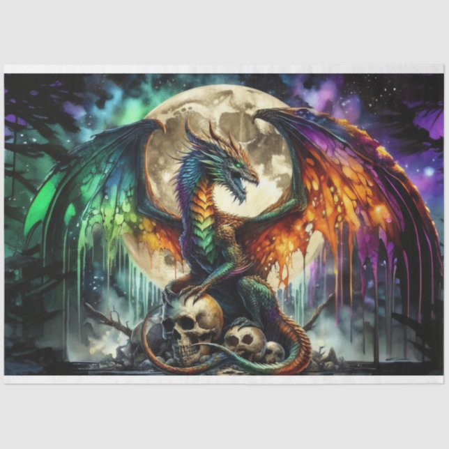 Dripping Dragon Tissue Paper (Front)