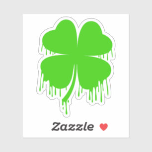 Dripping Four Leaf Clover