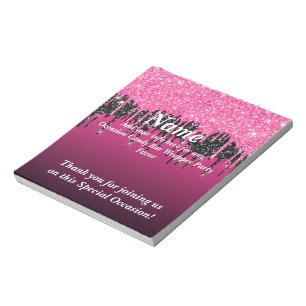 Dripping Glitter Candy Bar Wrapper Party Favours Notepad