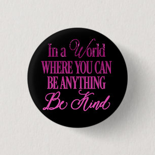 Dripping Glitter Inspirational Quote 3 Cm Round Badge