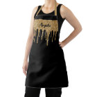 Dripping Gold Glitter Glam Personalised S