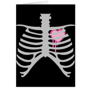 Dripping Heart in Ribcage