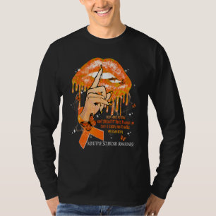 Dripping Lips Butterflies Women Multiple Sclerosis T-Shirt