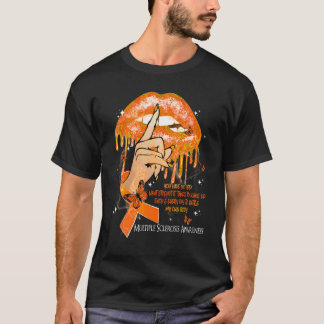 Dripping Lips Butterflies Women Multiple Sclerosis T-Shirt