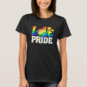 Dripping Lips Kiss Pride Lgbt Gay Love Lesbian Rai T-Shirt
