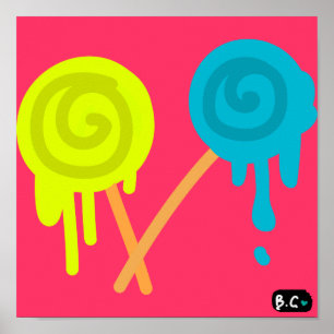 Dripping Lolly Poster
