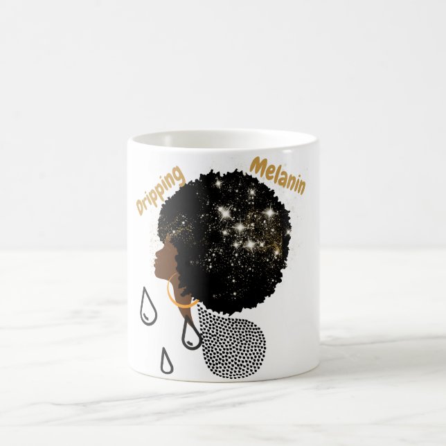 Dripping Melanin  Coffee Mug (Center)