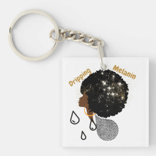 Dripping Melanin Key Ring