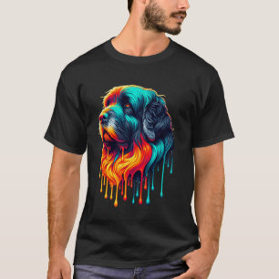Dripping Paint Art Bouvier Des Flandres T-Shirt