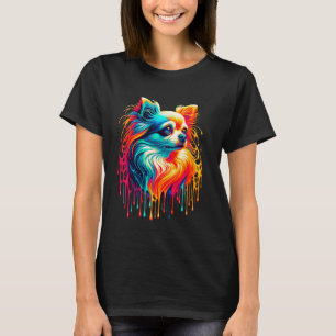 Dripping Paint Art Chihuahua Chihuahuas Chi T-Shirt