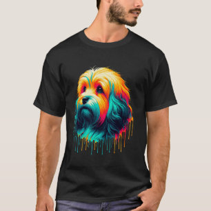 Dripping Paint Art Havanese Havaneses T-Shirt