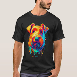 Dripping Paint Art Irish Terrier T-Shirt